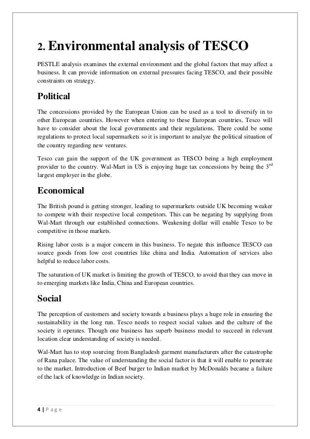 tesco critical success factors internal and external customers of tesco